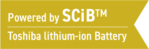 Powered by SCiBTM Toshiba lithium-ion Battery